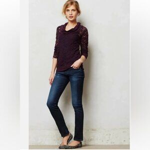 AG ADRIANO GOLDSCHMIED The Stevie Slim Straight Jeans Denim Zip Pocket Cotton 30